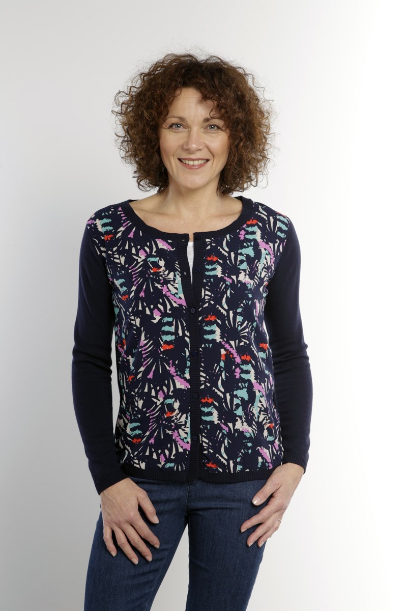 Cardigan imprimé Magasins Bleus Cardigan imprimé Magasins Bleus