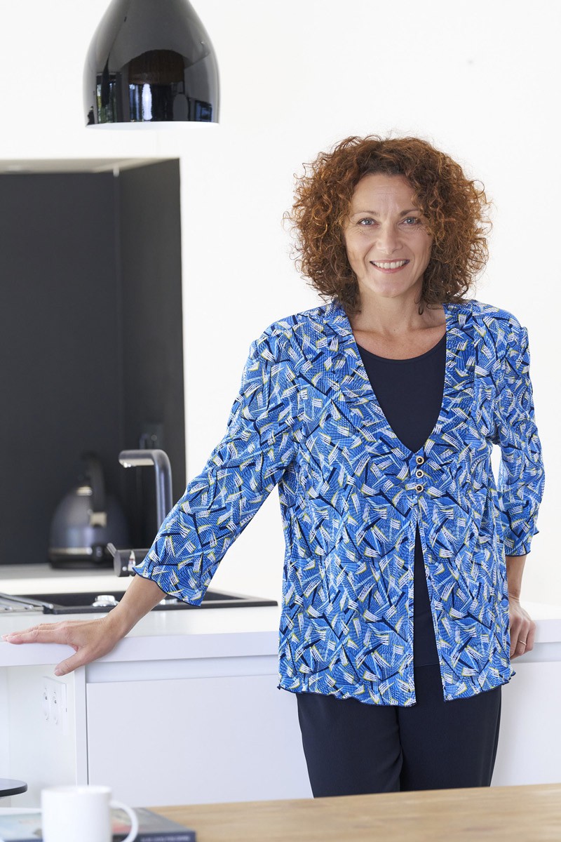 Blouse imprimée effet 2 en 1 Magasins Bleus