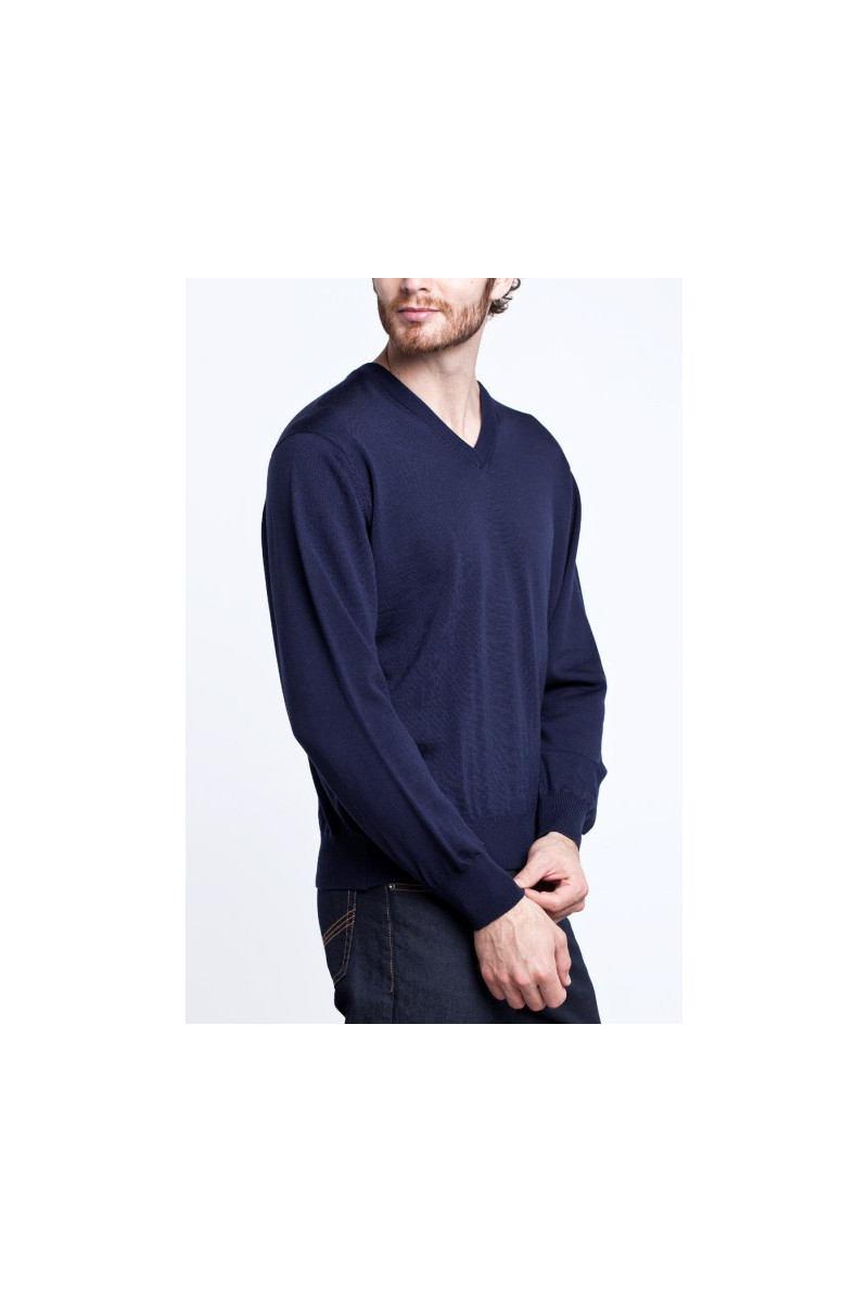 Pull col V manches longues Magasins Bleus