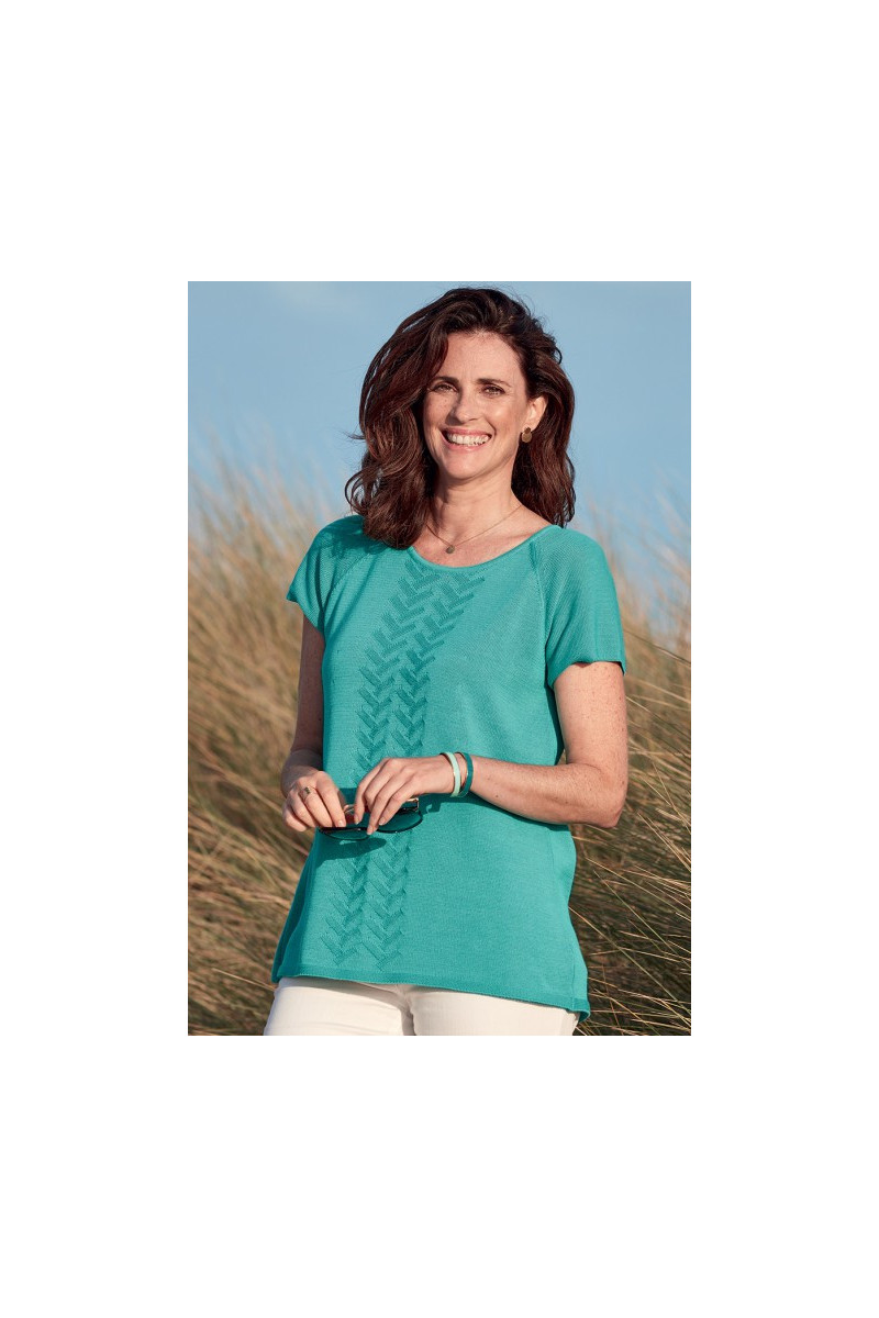 Pull col rond torsadé Magasins Bleus