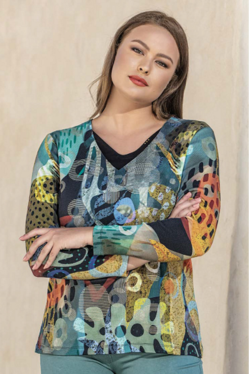 Tee-shirt col V Magasins Bleus