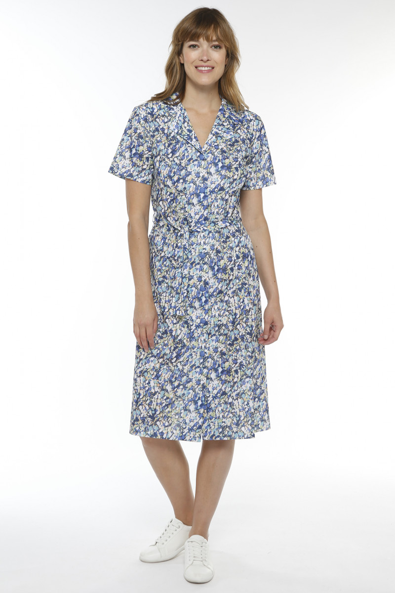 Robe manches courtes imprimée Magasins Bleus