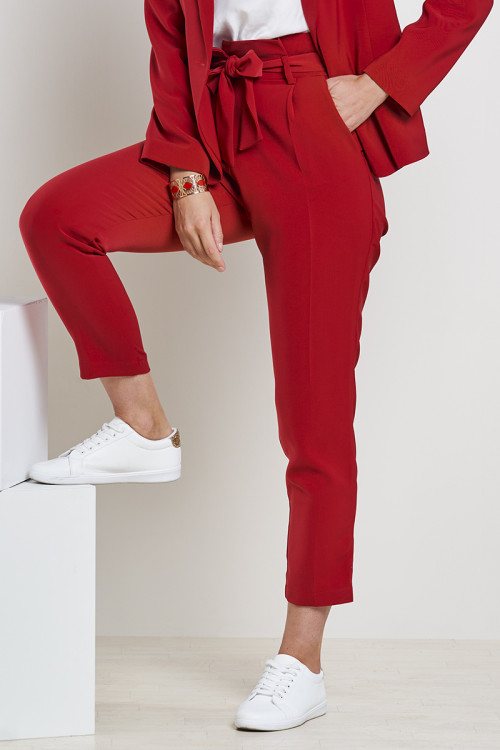 PANTALON CEINTURE GINA - COUPE CAROTTE - - 5