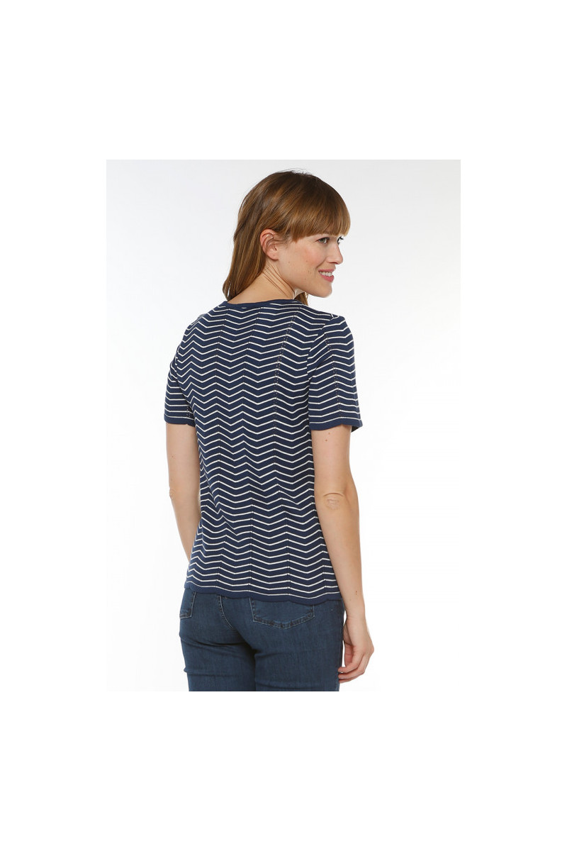 Pull à rayures coton Magasins Bleus