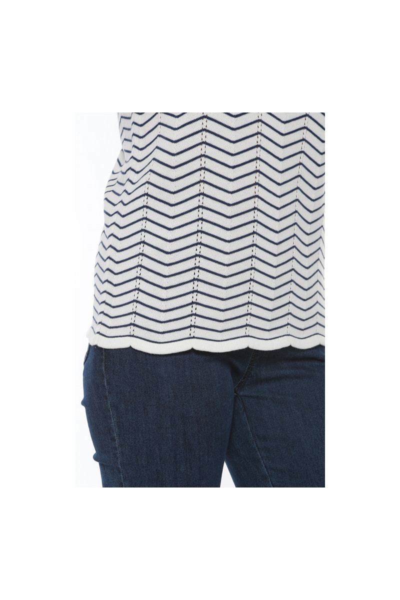 Pull à rayures coton Magasins Bleus