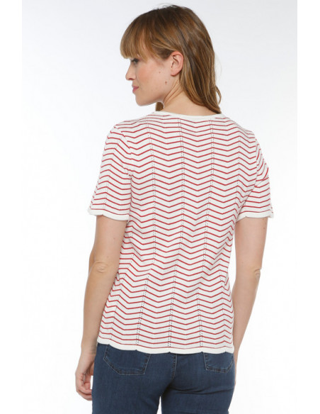 Pull à rayures coton Magasins Bleus