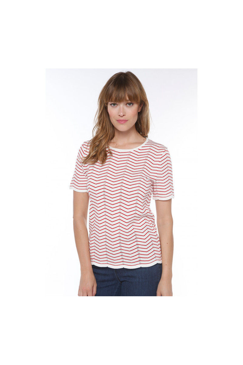 Pull à rayures coton Magasins Bleus