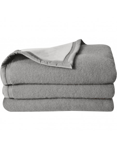 Couvertue laine double face Magasins Bleus