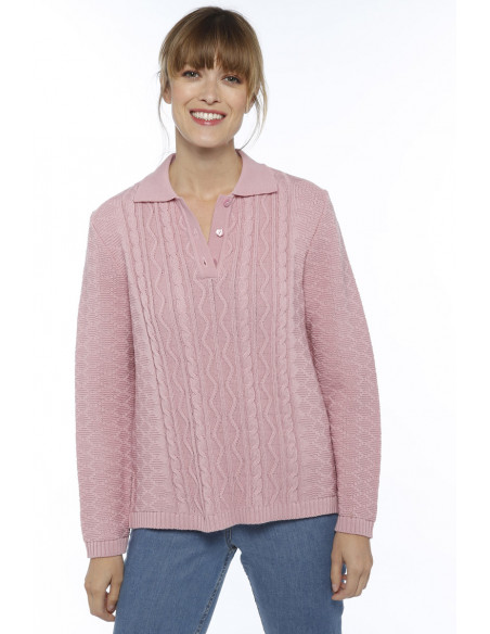 Pull col polo Magasins Bleus