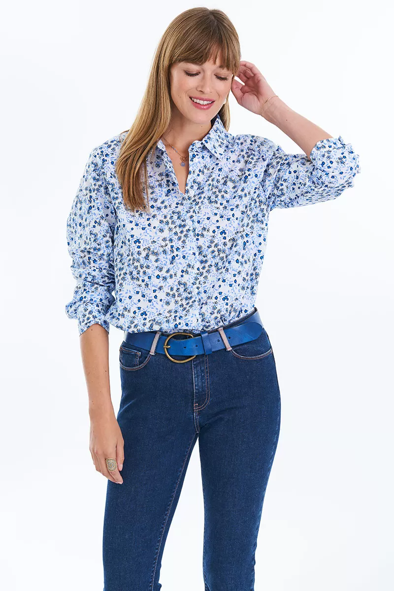 Chemise imprimé fleurs Magasins Bleus