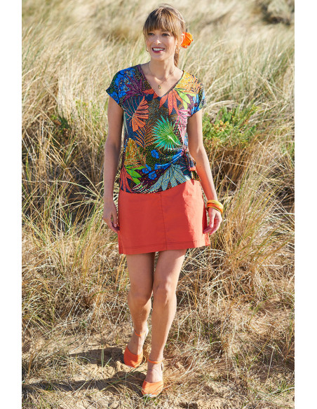 Top imprimé manches courtes Magasins Bleus