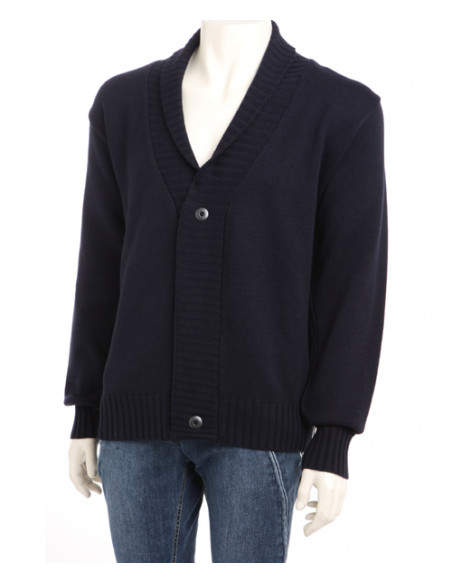 Gilet col châle Magasins Bleus