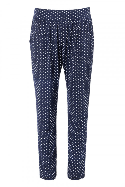 PANTALON FLUIDE A POIS  - 1