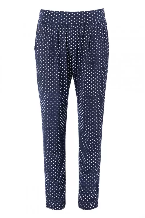 PANTALON FLUIDE A POIS  - 1