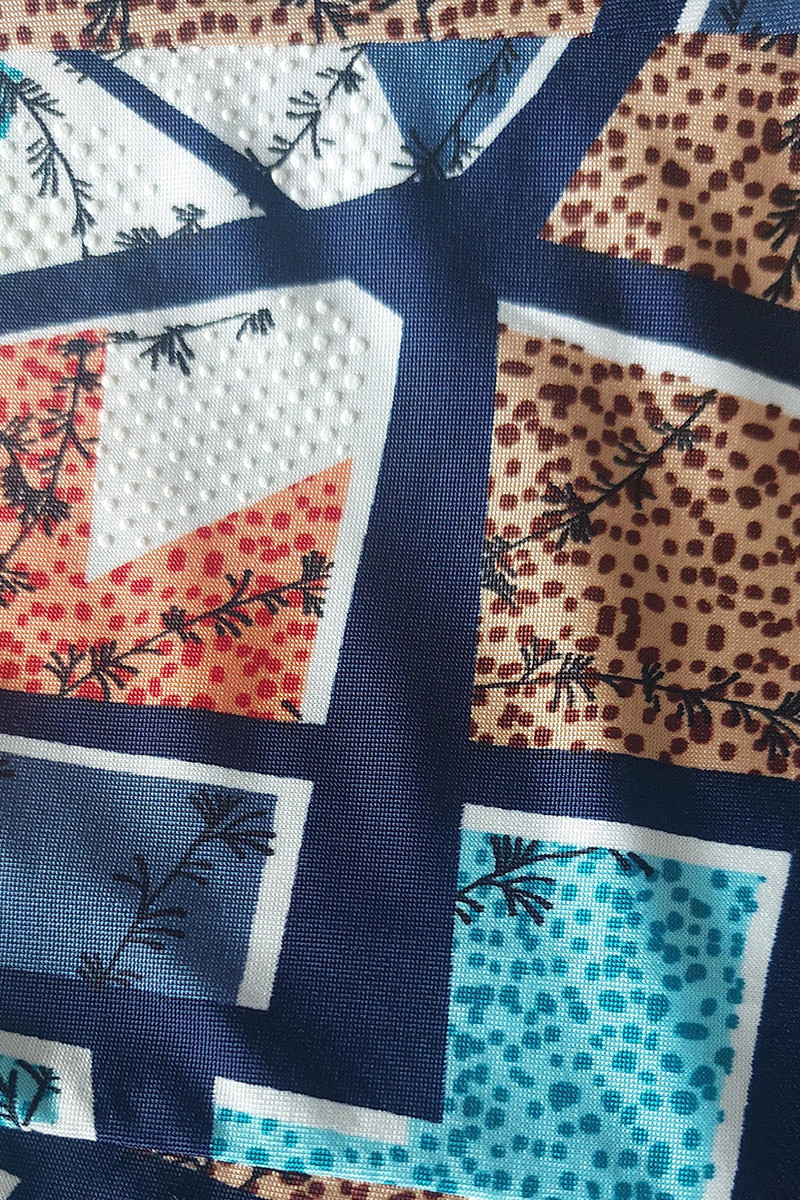 Jupe midi ample imprimée Magasins Bleus