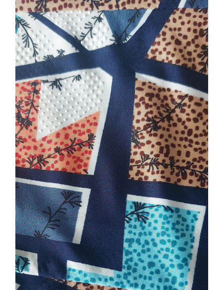 Jupe midi ample imprimée Magasins Bleus