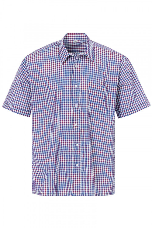 CHEMISE CARREAUX SANS POINTES BOUTONNEES  - 1