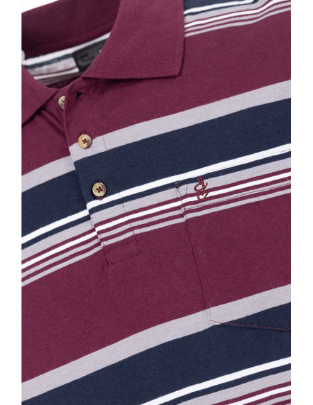 Polo manches courtes - Rayé Magasins Bleus