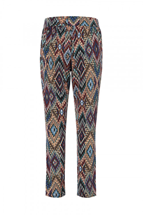 Pantalon imprimé - Taille élastiquée Magasins Bleus 2