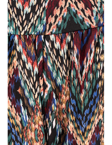 Pantalon imprimé - Taille élastiquée Magasins Bleus