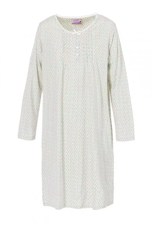 CHEMISE DE NUIT MANCHES LONGUES - IMPRIMEE  - 1