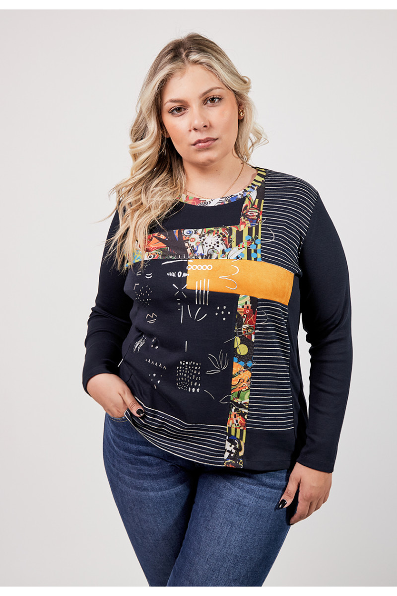 Tee-shirt fantaisie Magasins Bleus