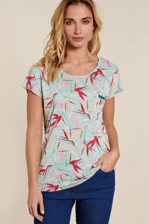 TEE-SHIRT IMPRIME MANCHES COURTES Damart - 1