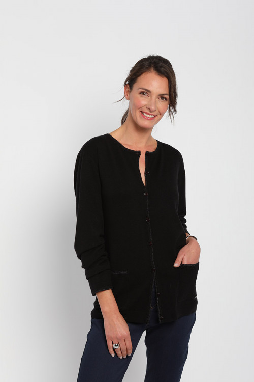 CARDIGAN UNI RDC M/L - 2 POCHES Felino - 1