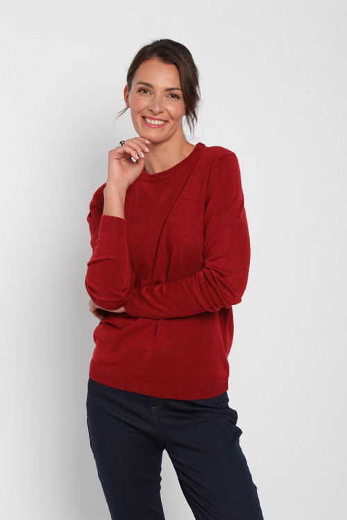PULL FEMME UNI RDC - MANCHES LONGUES  - 1