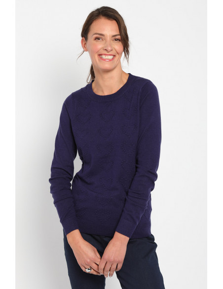 Pull femme ras de cou Magasins Bleus