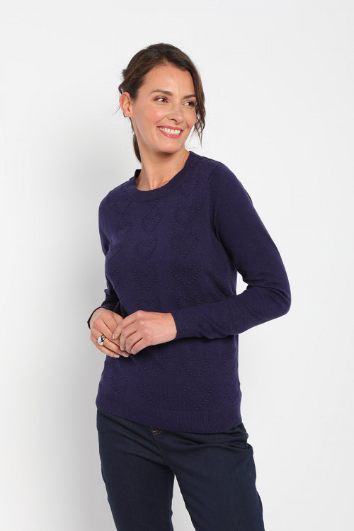 Pull femme ras de cou Magasins Bleus 2