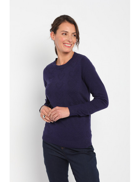 Pull femme ras de cou Magasins Bleus