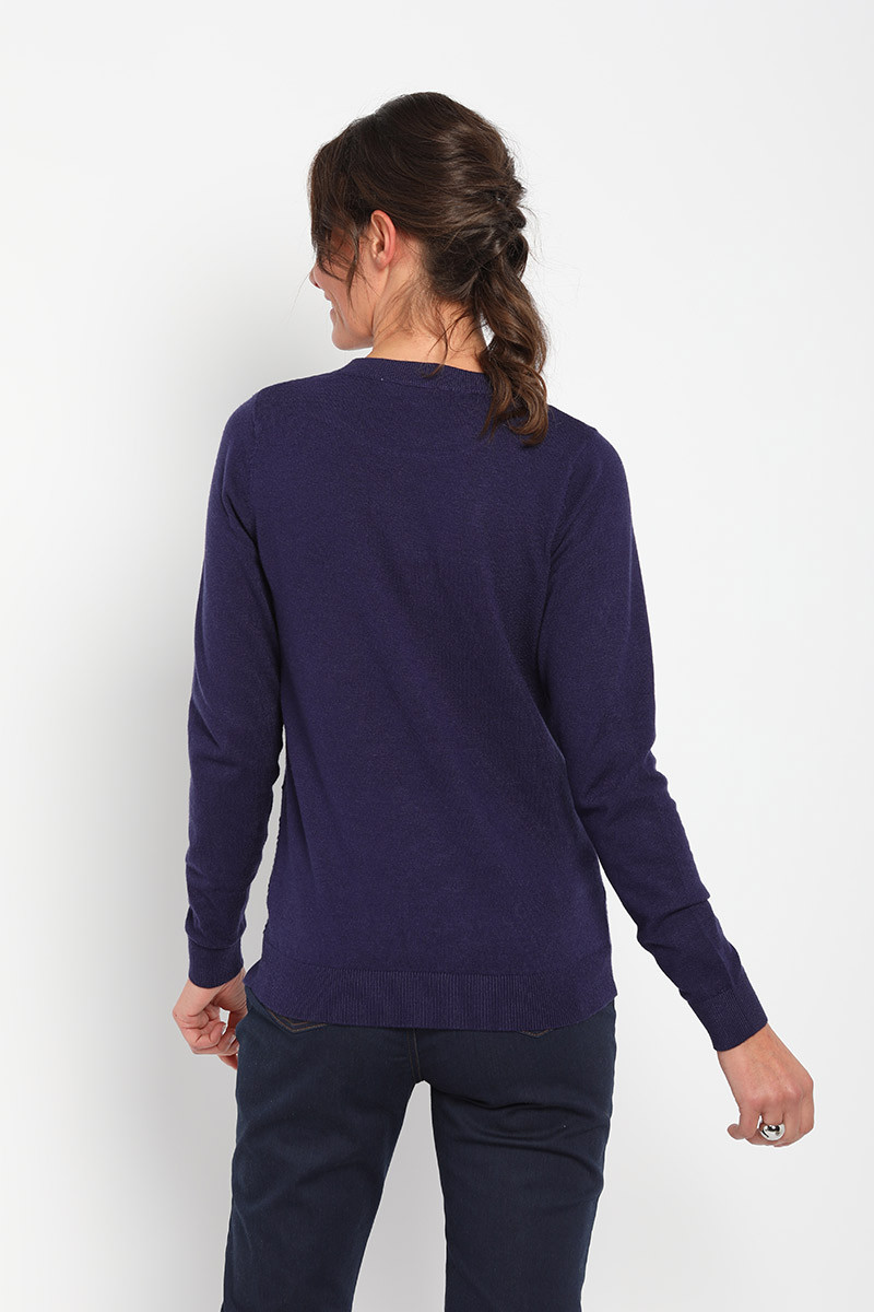 Pull femme ras de cou Magasins Bleus