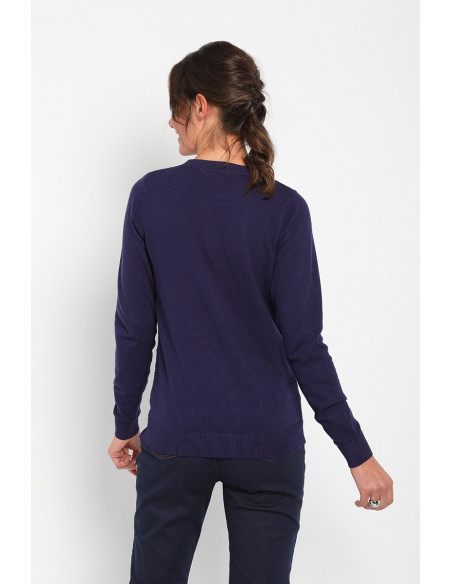 Pull femme ras de cou Magasins Bleus