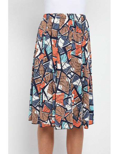 Jupe midi ample imprimée Magasins Bleus