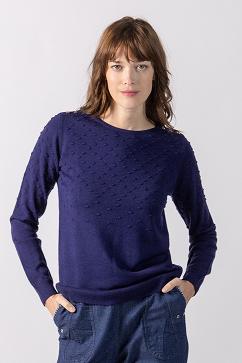 Pull femme ras de cou Magasins Bleus