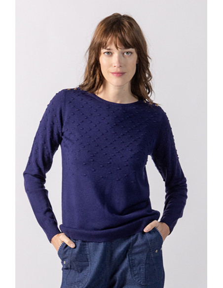 Pull femme ras de cou Magasins Bleus