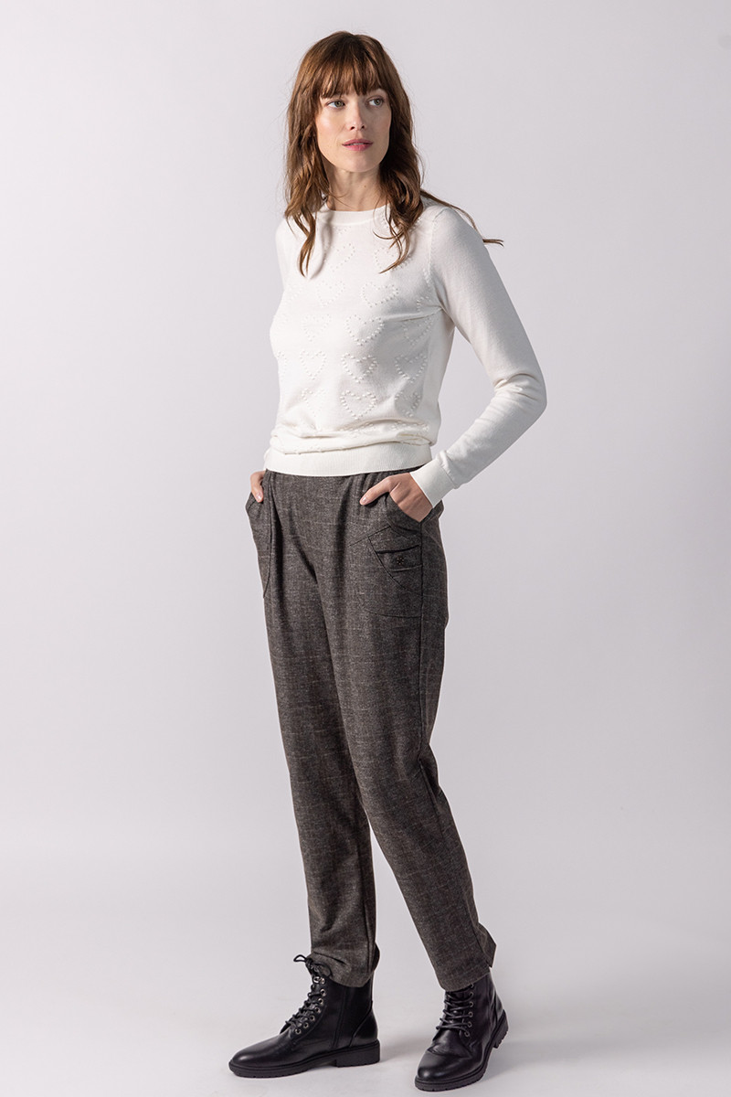 Pull femme ras de cou Magasins Bleus