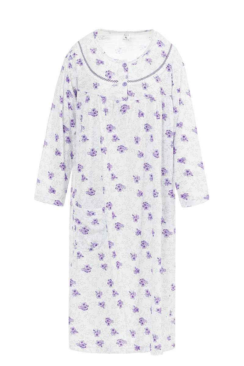 Chemise de nuit manches longues Magasins Bleus