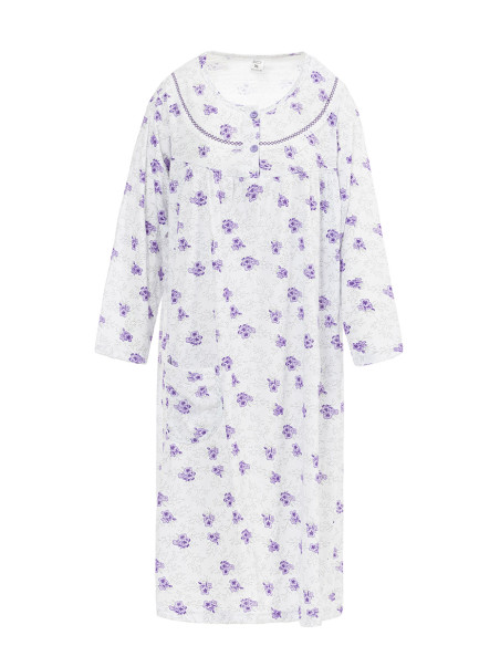 Chemise de nuit manches longues Magasins Bleus