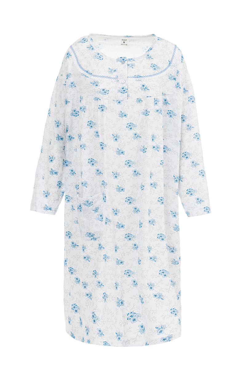 Chemise de nuit manches longues Magasins Bleus