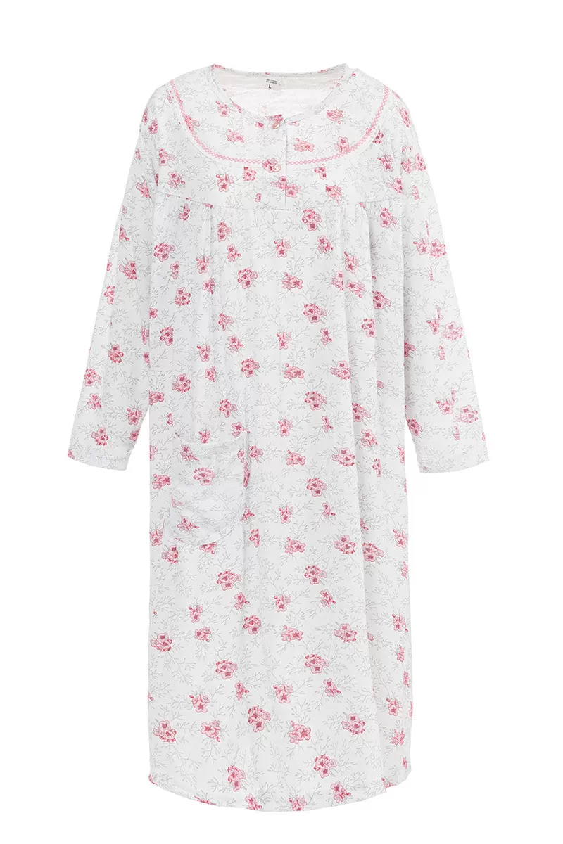 Chemise de nuit manches longues Magasins Bleus