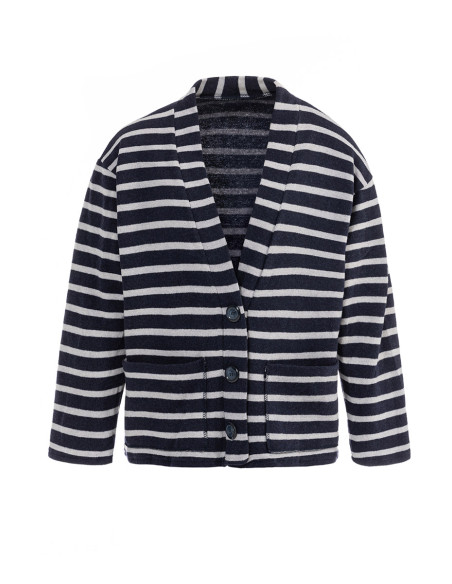 Gilet col V marinière Magasins Bleus