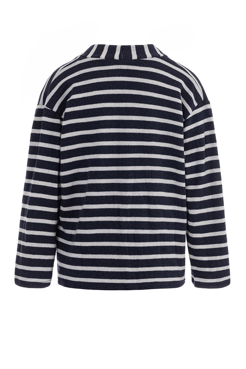 Gilet col V marinière Magasins Bleus