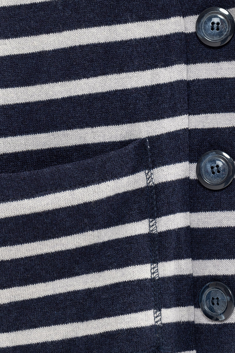 Gilet col V marinière Magasins Bleus