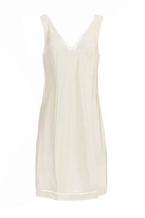 FOND DE ROBE AVEC DENTELLE DE CALAIS  - 1