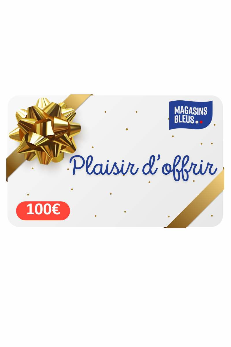 E-carte cadeau 100 € Magasins Bleus