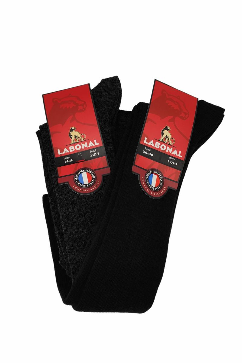 Lot de 2 mi-bas sans élastique Magasins Bleus