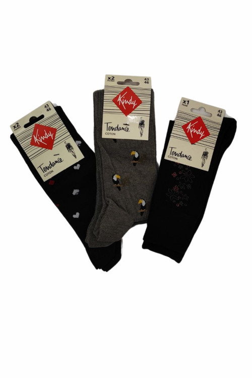 LOT DE 4 CHAUSSETTES + 1 GRATUITE  - 1