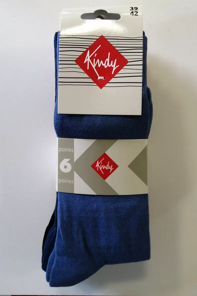 Lot de 6 mi-chaussettes Magasins Bleus